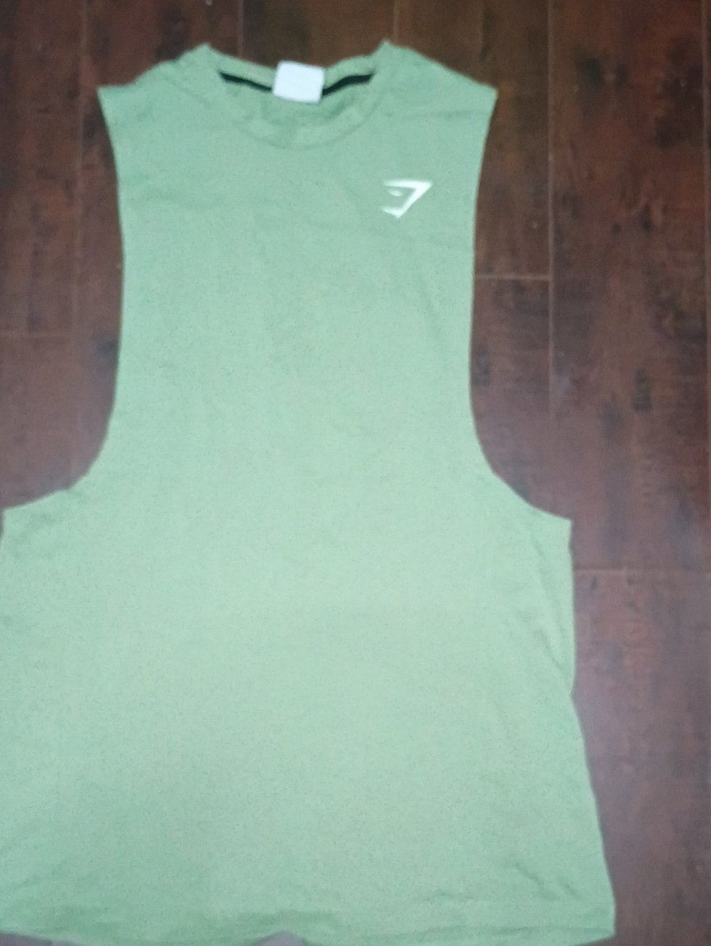 Gymshark Light Olive Green Training Tee with White Label